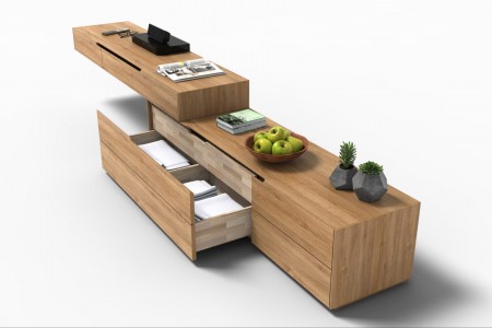Тумба ТВ комбинированная LOFT фото